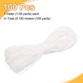 thumbnail image 3 of Uxcell 100Pcs Cuerda de Lanyard de Plástico 3.28ft Gimp Boondoggle para Manualidades Blanca, 3 of 7