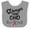 Heather and White, variant on Inktastic Chd Awareness Month Ribbon Boys or Girls Baby Bib