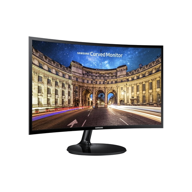 Samsung CF390 (LC24F390FHNXZA) Monitor LED curvo FHD de 24 pulgadas con sincronización FreeSync de 4 ms, negro (renovado)