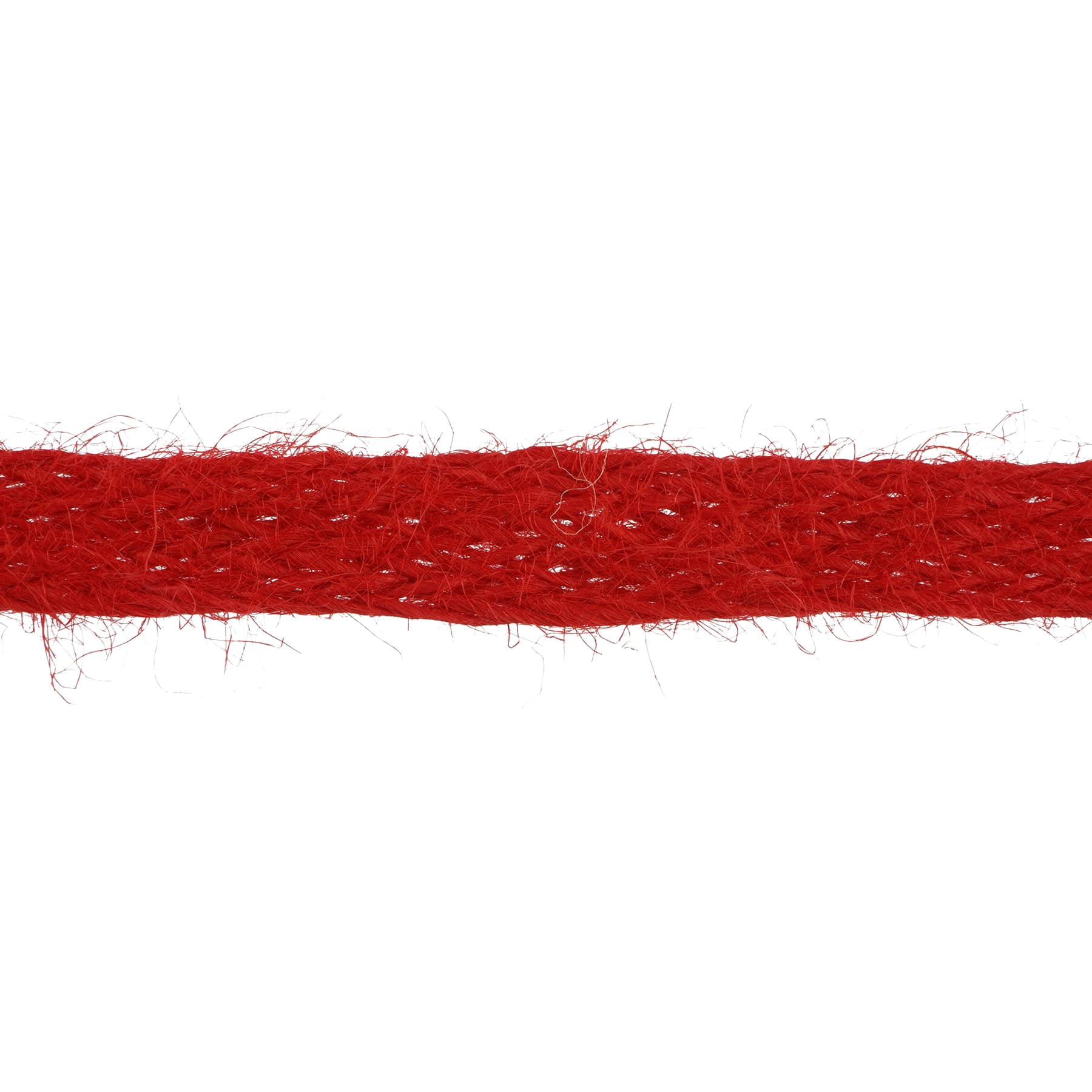 Celebrate It 7/16" x 7yd. Red Jute Ribbon - Braided, Non-Wired, Ideal for Gift Wrapping, Baskets & Rustic Decor, 12 Pack