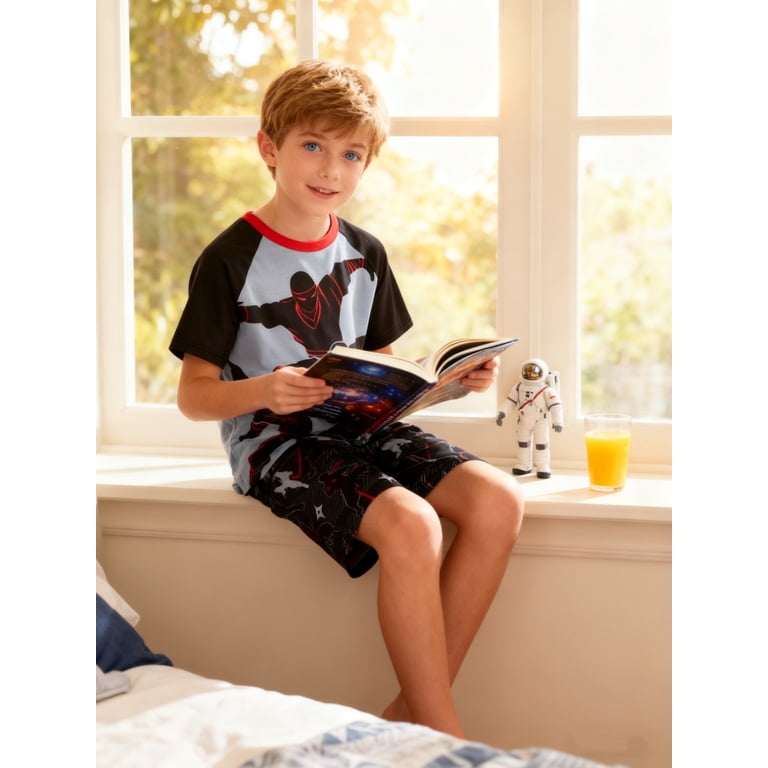 Aideaone Boys 2-Piece Printed Pajama Set photo 2