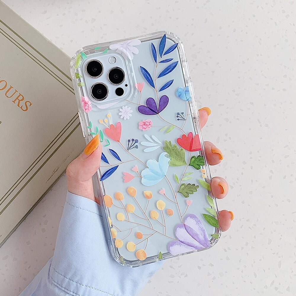 Iphone 11 Pro Max Case 6 5 Inch Soft Case With Drop Proof Inner Frame Shockproof Blooming Full Around Protective Floral Cute Iphone Case Cover For Girls Women Ladies Walmart Com