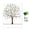 Green, variant on Walbest Sign in Signature Fingerprints Tree Canvas Guest Book Fingerprint Painting, Creative Tree Fingerprints Painting Decor for Wedding Party with Ink Pads