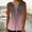 Hot Pink, variant on TDYHUAO Women's Summer Pleated Button Sleeveless T-Shirt V-Neck Gradient Color Casual Tank Top Dressy Flowy Blouse Tunic Tops