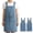 Light Blue, variant on DOVACKA Lightweight Cotton Denim Cross Back Apron with Front Pocket, Durable & Stain-Resistant