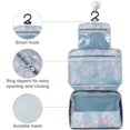 thumbnail image 4 of Neceser para hombres y mujeres, bolsa de cosméticos plegable de viaje impermeable, organizador de gran capacidad para gimnasio, negocios y vacaciones, con gancho y asa JM, 4 of 5
