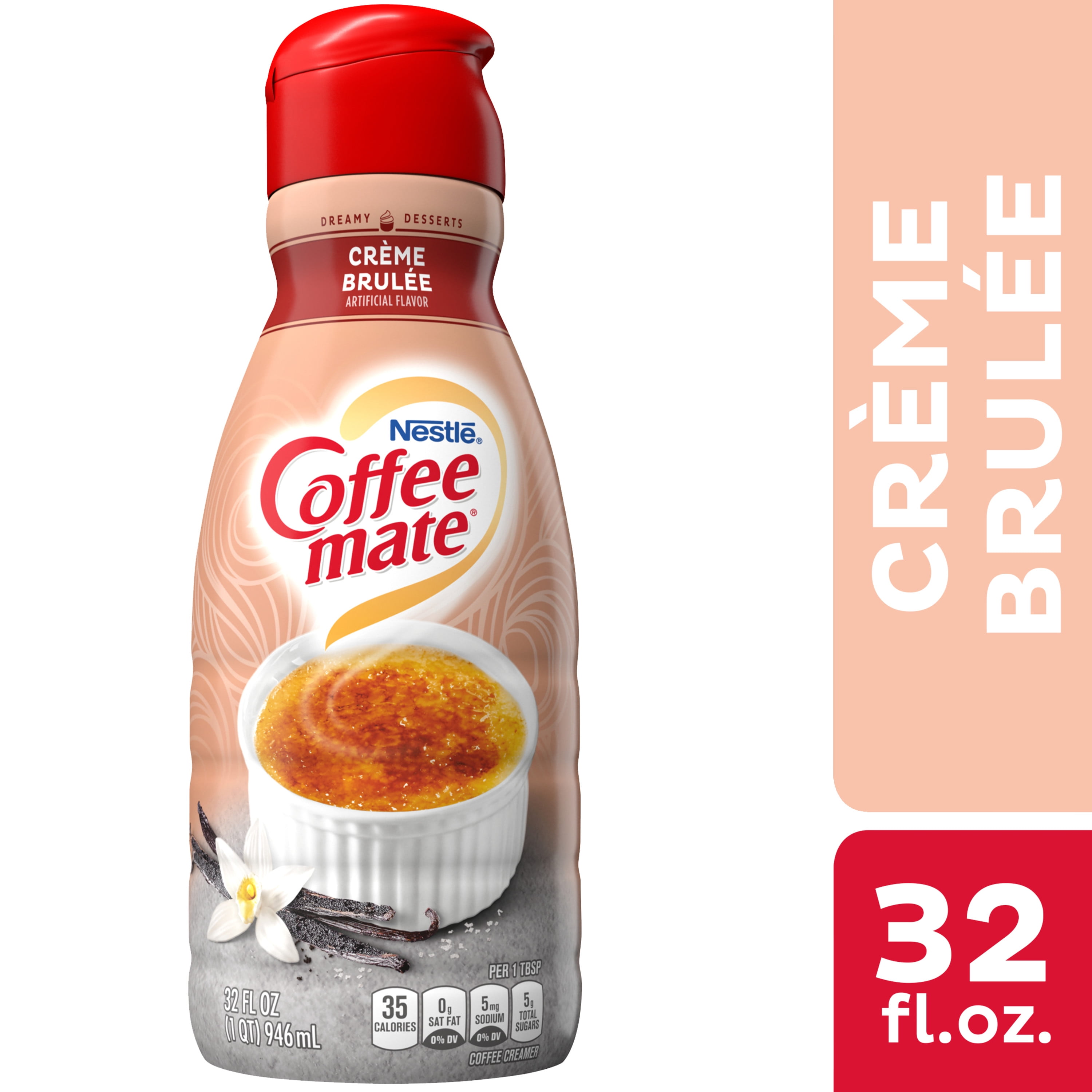 Nestle Coffee mate Creme Brulee Liquid Coffee Creamer 32 fl oz