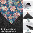 thumbnail image 3 of Blue Paisley and Floral Pattern Kitchen Rugs Sets Of 3,Kitchen Runner Rugs Non Skid Washable,Decorative Kitchen Floor Mats for Kitchen,Sink,Laundry,17"x30"+ 17"x47" + 17"x59", 3 of 6