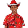 thumbnail image 4 of Blinkee A1340-NL Non Light Up Christmas Cowboy Santa Clause Western Holiday Hat, Red, 4 of 4