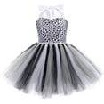 thumbnail image 3 of IBTOM CASTLE Prinecss Jungle Animal Costume for Girls Giraffe Tiger Tutu Birthday Christmas Halloween Dress up Outfits with Headband Tails 5-6 Years Panther, 3 of 8