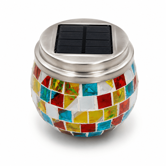 Solar Mosaic LED Garden Ball Lights,Waterproof Outdoor Decorative Globe Lights for Patio,Yard,Pathway & Garden,Christmas & Holiday Gift Decor