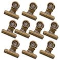 thumbnail image 2 of S SERENABLE 10Pcs Metal Hinge Clips Bulldog Paper Clip Clamp/ File Binder Clips Bronze Tool, 2 of 7