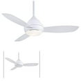 thumbnail image 2 of Minka-Aire Concept I Wet 52-Inch 3-Blade LED Ceiling Fan in White Finish W/ White Blades & White Opal Glass - F476L-WH, 2 of 2