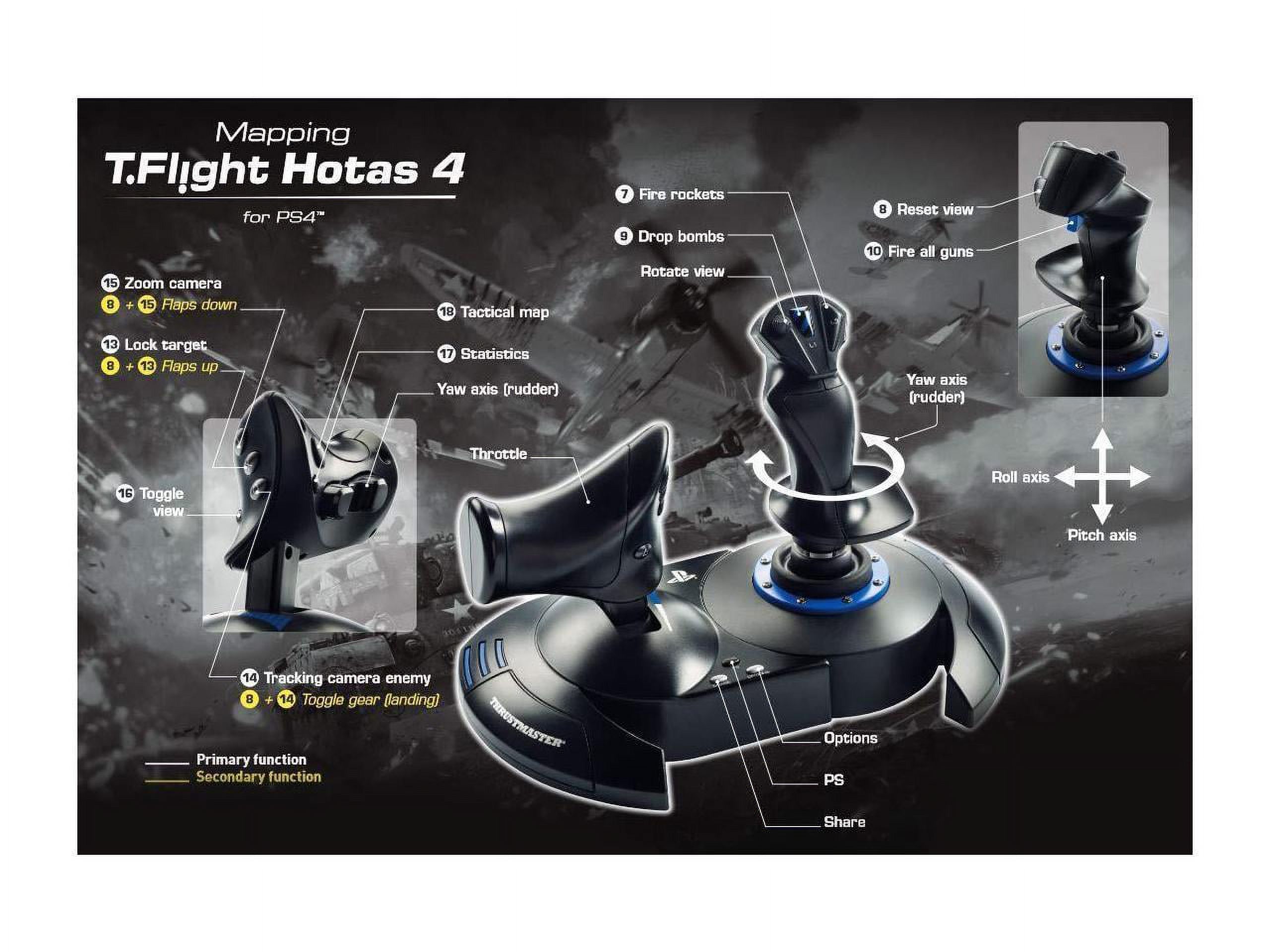 Thrustmaster T-Flight Hotas 4 - Joystick and Throttle - Wired - for Sony PlayStation 4 - image 4 of 14