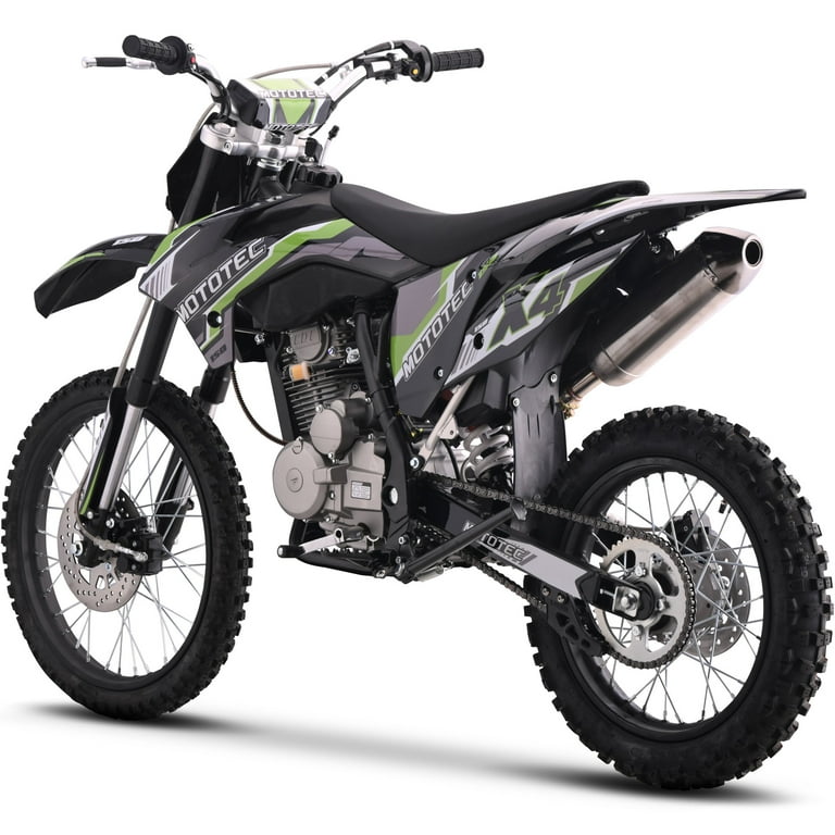 MotoTec X4 150cc 4-Stroke Gas Dirt Bike Black - Walmart.com