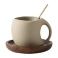 thumbnail image 1 of DOLITY Ceramic Coffee Mug 250ml Coffee Cup for Restaurant Family Afternoon Tea Time with Saucer, 1 of 9