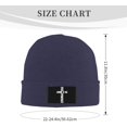 thumbnail image 3 of for God So Loved The World John 3：16 Christian Beanie Hat Men Winter Knit Hat Women Skull Cap Hedging Hat Black, 3 of 9