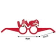 thumbnail image 3 of MXTPOV Cute Valentine Glasses, 6 Designs 12 Pcs Valentines Day Decorations, Paper Eyeglasses for Valentines Party Favors Christmas, Valentines Photo Props for Adults, 3 of 5