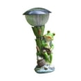 thumbnail image 5 of colaxi Frog Statue Solar Light Yard Decoration Unique Waterproof Funny Ornament Figurine Garden Decor for Patio Outside Lawn Yard Fishing Frog, 5 of 9