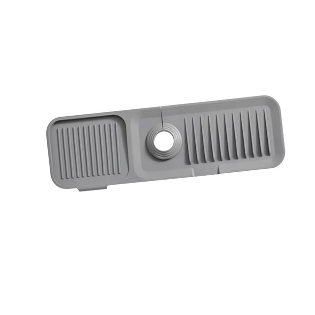 Almohadillas absorbentes para grifo doméstico, secado de platos, antideslizante, secado más rápido, protectores de fregadero reutilizables lavables, , Gris oscuro, 45cmx14cm Sunnimix Almohadillas para grifos