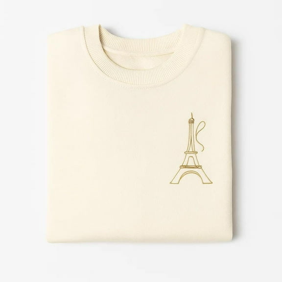 Paris Embroidered Personalised Sweatshirts / Fashion / Travel / Oversized / Perfect Fit / Embroidered