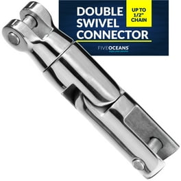 Laorde 316 Stainless Steel Boat Anchor Swivel Connector 1/4 inch - 5/16 inch Three Section Marine Grade Heavy Duty Anchor Chain Swivel Laorde 316 Stainless Steel Boat Anchor Swivel Connector 1/4 inch - 5/16 inch Three Section Marine Grade Heavy Duty Anchor Chain Swivel
