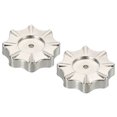 thumbnail image 1 of Unique Bargains Robinet de Poignée de Roue Ron Poignées Collecteur Jauges Bouton Carré Broche Roue de Remplacement en Alliage de Zinc 2 Pack, 1 of 6