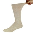 6 Pairs of Merino Wool Diabetic Thermal Socks, Assorted, Shoe Size US