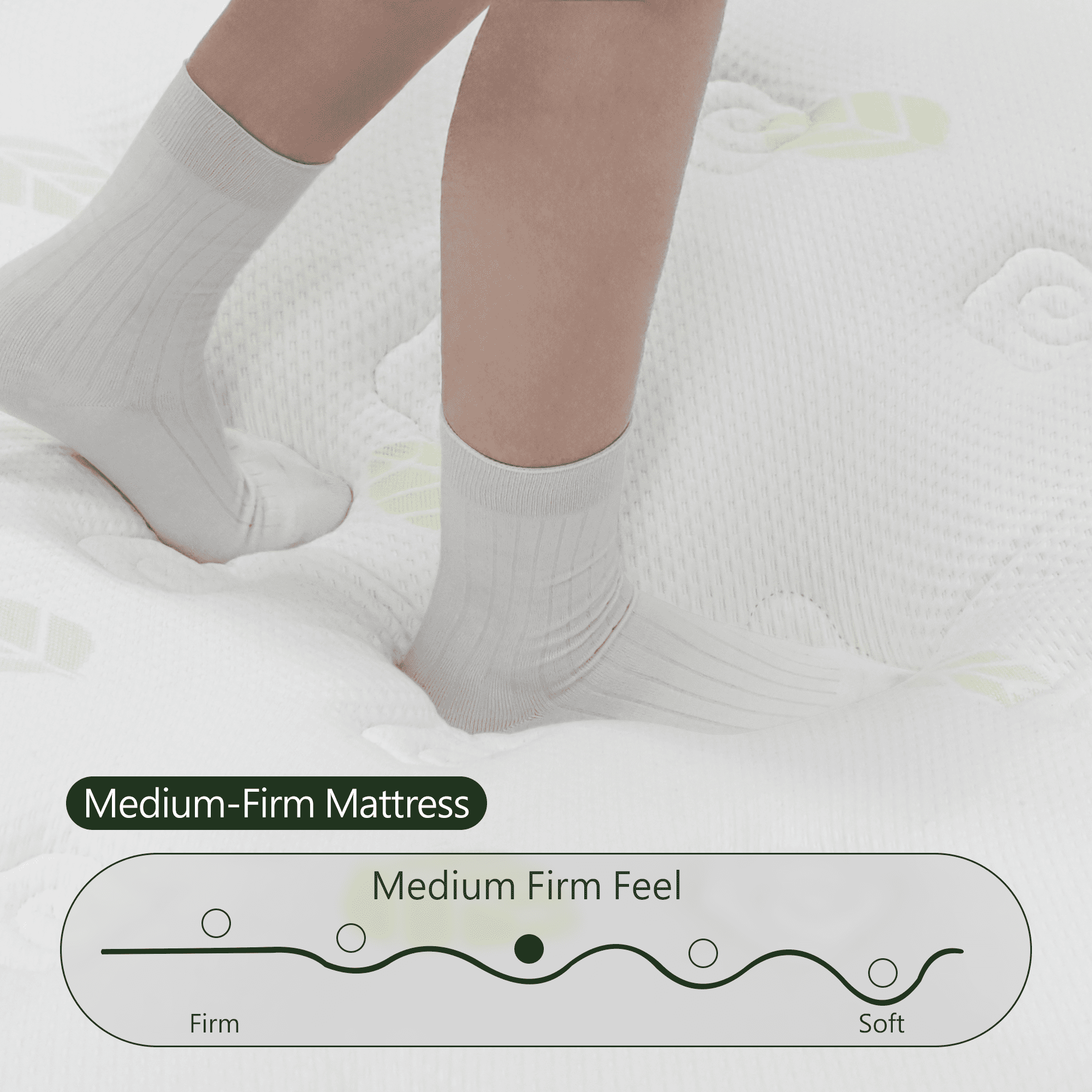 Queen Mattress 14inch,Mattress Queen Size,Green Cooling Gel Memory & Spring Hybrid Medium Comfort Motion Isolation, Pressure Relief,Mattress in a Box,CertiPUR-US