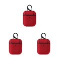 thumbnail image 3 of Methold Estuche para auriculares Nylon Impermeable Compatible con Bluetooth Funda protectora para auriculares Reemplazo para 1/2, Rojo Type1 NO1, 3 of 6