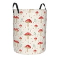 thumbnail image 2 of Balery Mushroom Round Laundry Basket with Handles Waterproof Freestanding Laundry Hamper for Clothes Toys in the Dorm and Family-Small, 2 of 8
