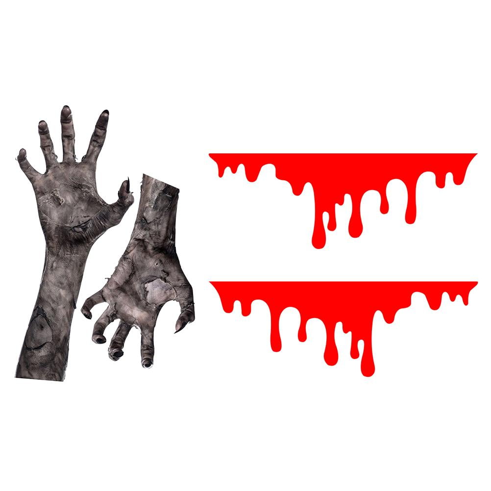 Dido Halloween Blood Bleeding Car Sticker Ghost Arms Stickers Halloween