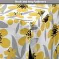 thumbnail image 4 of Floral Dog Crate Cover, Minimalistic Graphic Drawing of Yellow Flowers Pattern, Easy to Use Pet Kennel Cover for Medium Large Dogs, 35" x 23" x 27", Pale Taupe Charcoal Grey, by Ambesonne, 4 of 6