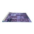 thumbnail image 2 of Ahgly Company Machine Washable Indoor Rectangle Southwestern Blue Country Area Rugs, 2' x 5', 2 of 4