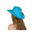 thumbnail image 2 of TopHeadwear Chapeau de Cowboy à Paillettes et Sequins, Turquoise, 2 of 2