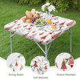 thumbnail image 4 of Multicolor Christmas Tree Pattern Square Fitted Tablecloth with Elastic Edge,Square Table Cover,Washable Elastic Table Cover for Home Kitchen Party Decor 34"x34", 4 of 6