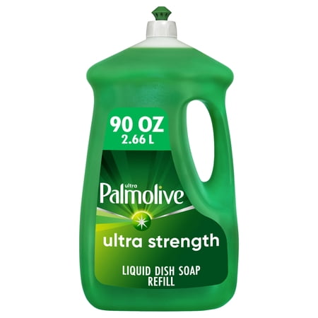 Palmolive Ultra Dishwashing Liquid Dish Soap, Ultra Strength Original- 90 Fluid Ounce