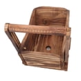 thumbnail image 4 of Wooden Wheel Barrel Planter, Flower Pot Wooden Cart Sturdy Durable Pastoral Style Multi Function  For Plant, 4 of 8