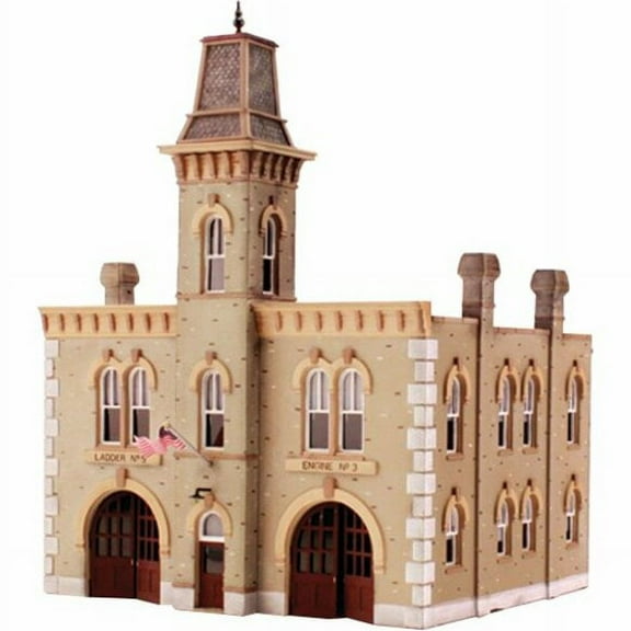 Woodland Scenics Fire Station No 3, HO Scale