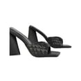thumbnail image 3 of XY London Womens Maylin Quilted Sculptured Heel High Heels, 3 of 5