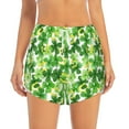 thumbnail image 2 of Logiee Happy St. Patrick's Day Print Women 2 in 1 Running Shorts,High Waisted Athletic Shorts,Gym Workout Shorts with Liner Pockets-X-Large, 2 of 7