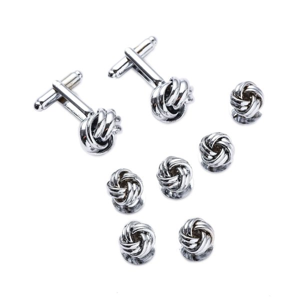 Gemelos de hombre Camisa francesa redonda Gemelos de concha con forma de gota de aceite Gemelos multifuncionales