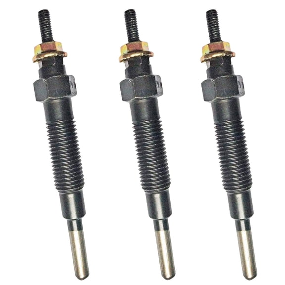 3 pcs Glow Plug for Mitsubishi S3L S3L2 Engine Forklift Compact Tractor