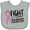 AC-Heather Grey, variant on Inktastic Fight Breast Cancer Pink Ribbon Boys or Girls Baby Bib
