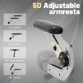 thumbnail image 4 of Qusaphy Big & Tall Office Chair 800LBS Heavy Duty - Ergonomic PU Leather Chair with 5D Armrests, 90°-120° Recline, Silent Wheels, 4 of 9