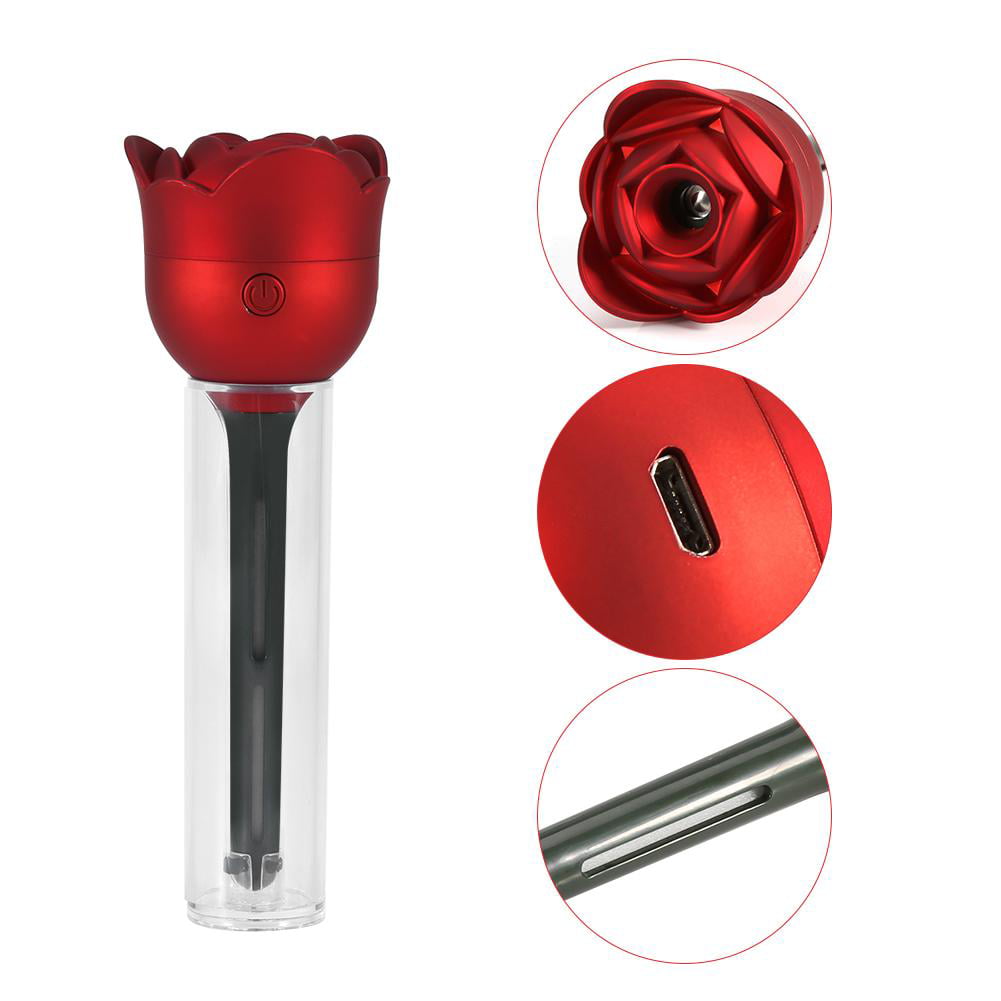 Mini USB Humidifier Air Purifier Rose Shape Diffuser Portable for Office Car Home School