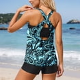 thumbnail image 3 of HUAXUN Tankini Tops for Women Swimwear Cute Swimsuit Tummy Control Swimsuits for Women Trim Tankini Top with Bottom 3036 3 Piece Swimsuit for Women, 3 of 7