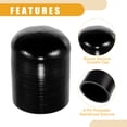 thumbnail image 5 of Unique Bargains 1 Set 65mm 2.56" ID Silicone Hose Cap W/ Clamp Intake Vacuum Hose End Plug for Car Silicone Black, 5 of 7