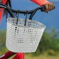 thumbnail image 2 of Baoblaze Bike Basket Front Decor Cycling Basket Trendy Practical Front Basket Handlebar Basket for Riding Parks Picnics Street Gray, 2 of 8