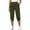 Army Green, variant on Capri Pants for Women Spring Summer Elastic Waist Straight Leg Cropped Pants with Pockets Womens Capris
